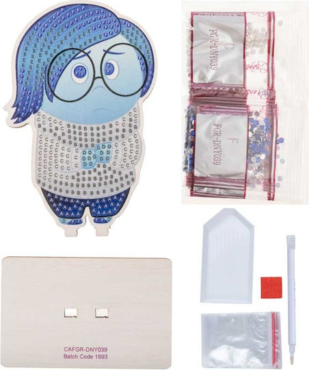 Комплект за диамантено рисуване Craft Buddy Crystal Art Buddies Sadness 7 части