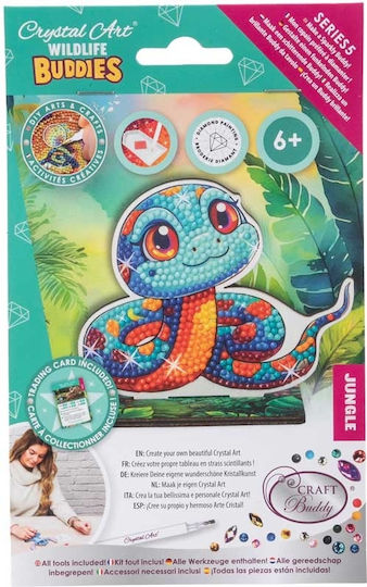 Комплект за диамантена бродерия Craft Buddy Crystal Art Buddies Змия 7 части