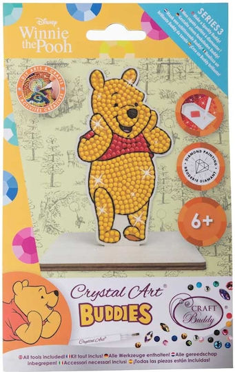 Комплект за диамантено рисуване Craft Buddy Crystal Art Buddies Мечо Пух 7 части