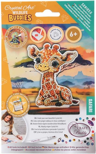 Set Pictură cu Diamante Craft Buddy Crystal Art Buddies Girafă 7 Piese