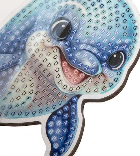 Комплект за диамантено рисуване Craft Buddy Crystal Art Buddies Делфин 7 части