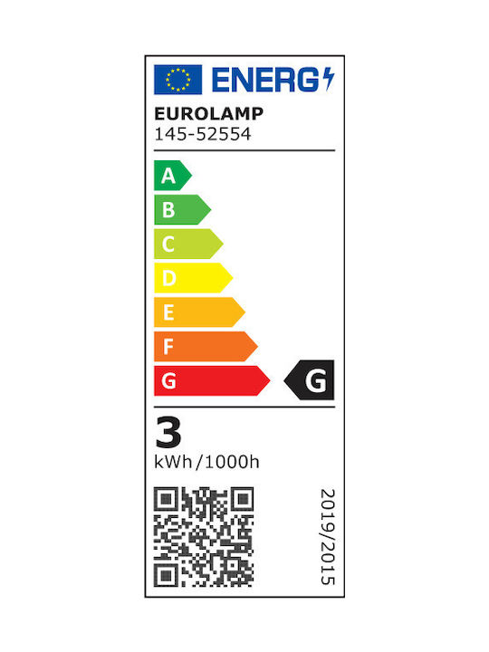 Eurolamp Σποτ Δαπέδου LED 3W με Θερμό Λευκό Φως IP65 Μαύρο
