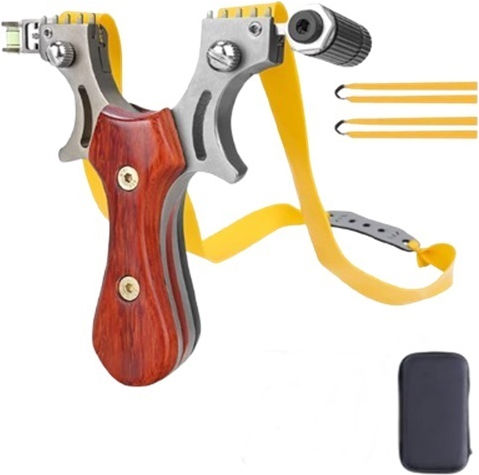 Set de Țepi din Metal Tăiați cu Laser 6 mm Bile din Metal Mâner Rotund 12 cm Mâner din Lemn Carcasă Maro Inclusă