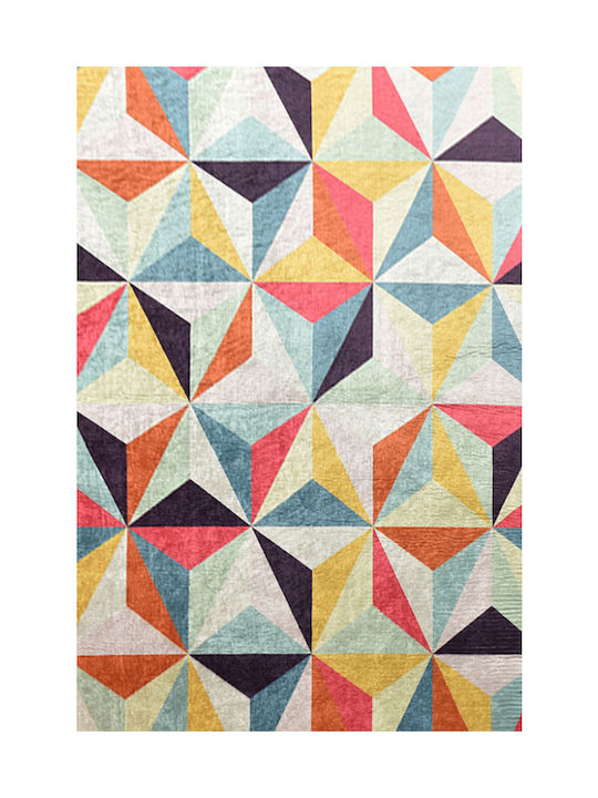 Conceptum Hypnose Rutschfest Teppich Rechteckig Synthetisch,Polyester/Cotton/Leather Multicolor