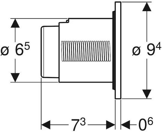 Geberit 01 Flush Plate Single Flush