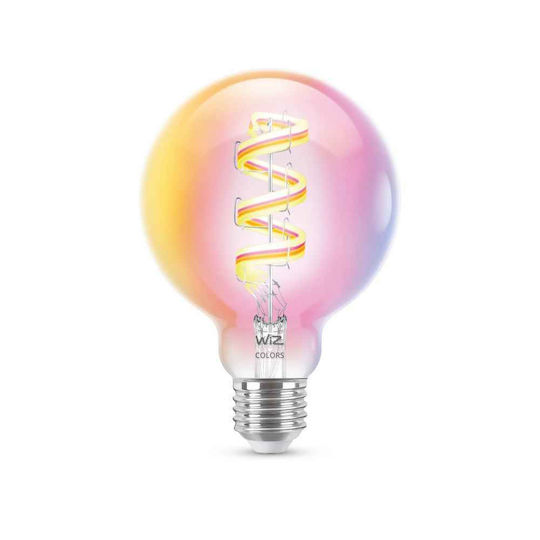 WiZ Smart Λάμπα LED 6.3W για Ντουί E27 και Σχήμα G95 RGB 470lm