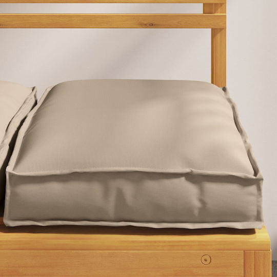 vidaXL Sitzbank-Kissen Braun 2 Stück 40x40cm