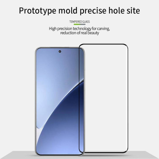 Xiaomi 15 Pro Pinwuyo 9h 3d Hot Bending Tempered Glass Film Black