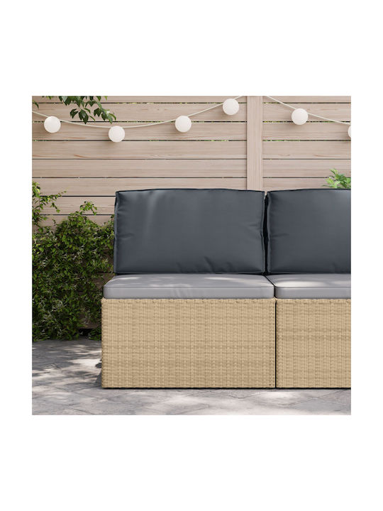 vidaXL Waterproof Bench Cushion for Pallet with Backrest Anthracite 40x70cm