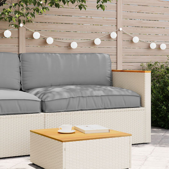 vidaXL Gartenstuhlkissen Paletten Grau 80x120cm