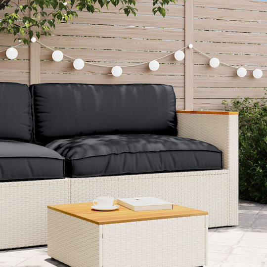 vidaXL Bench Cushion Palette Black 80x120cm