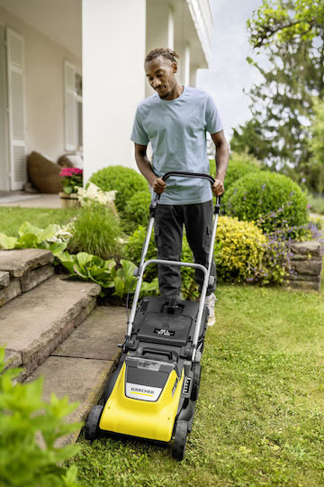 Karcher Lmo 418 Dual Μηχανή Γκαζόν Μπαταρίας 18V Solo