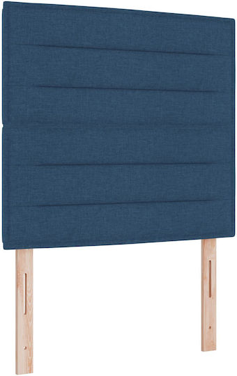 vidaXL Fabric Bed Headboard Blue 90x88cm