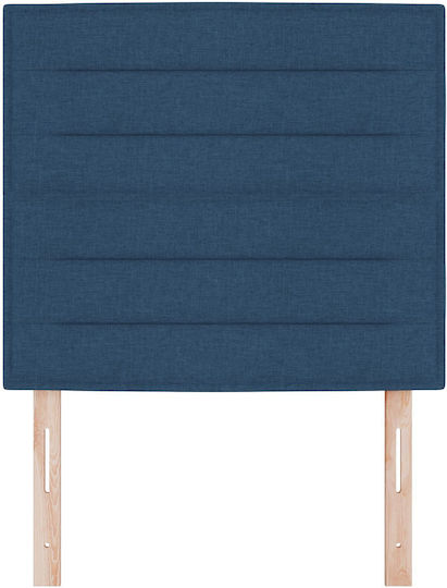 vidaXL Fabric Bed Headboard Blue 90x88cm