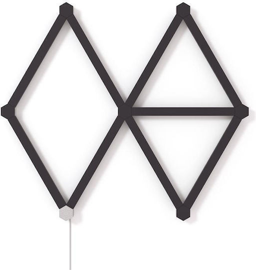 Nanoleaf Nl59-0001bm-9pk Lines Track Covers Set 9 Pcs Matte Black