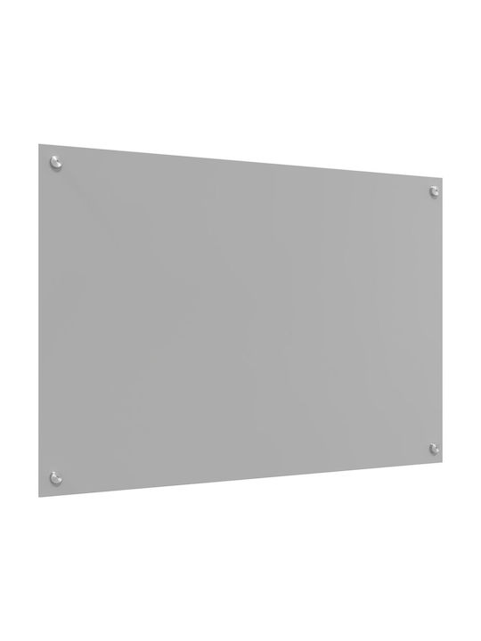 vidaXL Rechteckige Küchenplatte aus Glas Hellgrau 90x60x0,6cm 42001234