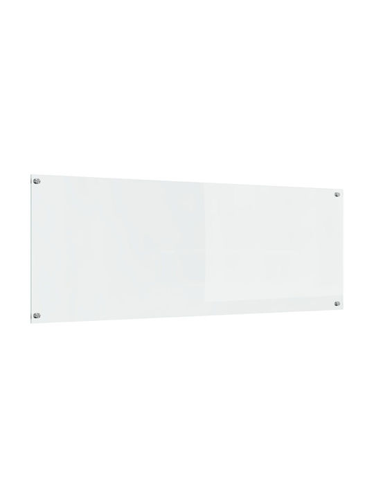 vidaXL Rectangular Glass Back in Transparent Color 110x40x0.6cm 42001292