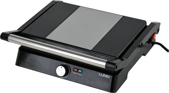 Lund Επιτραπέζια Ηλεκτρική Ψησταριά Σχάρας 2000W με Καπάκι και Ρυθμιζόμενο Θερμοστάτη 29x23εκ.
