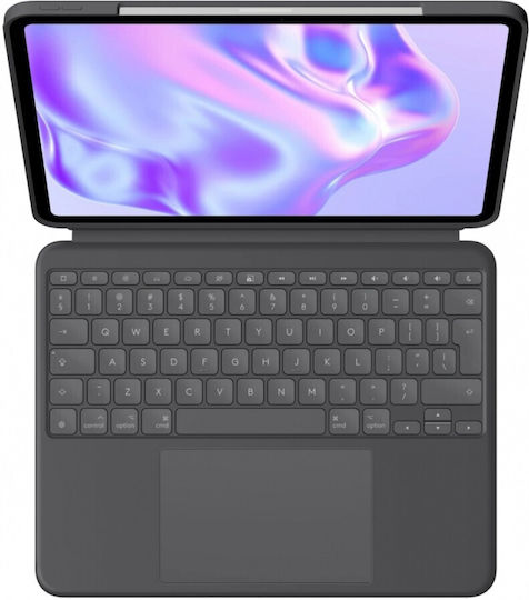 Logitech Combo Touch Flip Cover Γκρι (iPad Pro 2024 13")