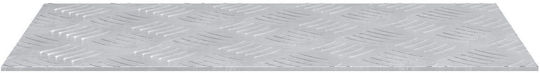 Aluminium-Riffelbleche 4er-Pack Rutschfest 50x25 cm