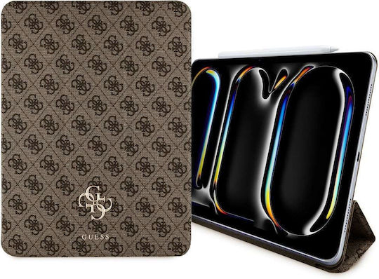 Guess Magnetic 4G Big Logo Flip Cover Καφέ (iPad Pro 13 (2024))