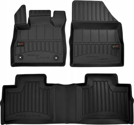 Frogum Set of Front and Rear Mats 4pcs for Renault Espace 2015-2023 Black