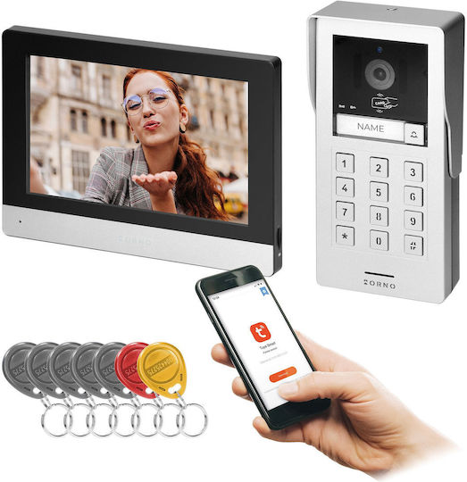 Orno Orno Wi-Fi Video-Gegensprechanlage Set Schwarze