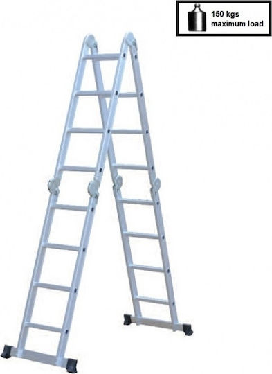 Bormann Pro BHL5050 Multipurpose Ladder 4x4 with Maximum Height 4.7m