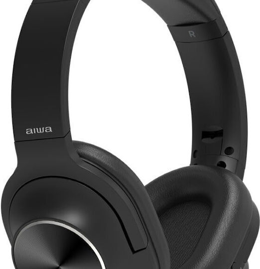 Aiwa Безжични / Жични Over Ear Слушалки с 13 часа Работа Черни