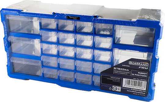 Bormann Συρταριέρα Εργαλείων Plastic with 26 Stackable Sorters W49.7xD15.7xH25cm BTB3344