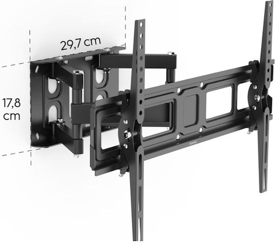 HAMA FullMotion Scissor Arms 00220831 Suport TV de perete cu braț până la 84" și 50kg