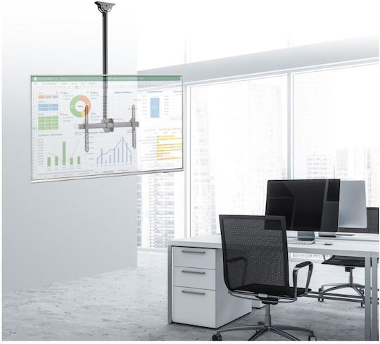 Techly ICA-CPLB 946S Βάση Τηλεόρασης Οροφής έως 70" και 50kg