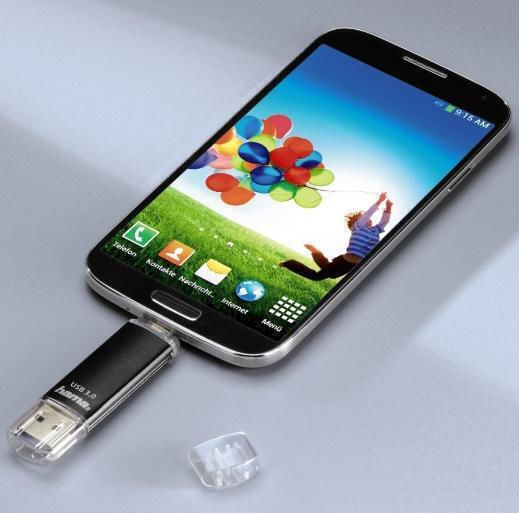 HAMA Laeta 64GB USB 3.0 Stick Black