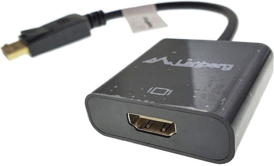 Lanberg Converter DisplayPort male to HDMI female 1pcs AD-0009-BK