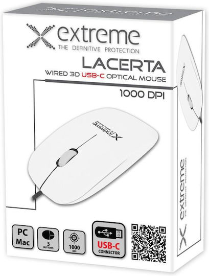 Esperanza Xtreme Lacerta Verkabelt Maus Weiß