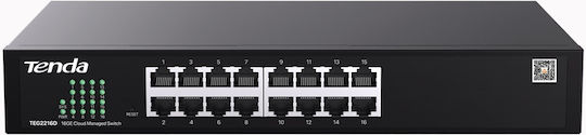 Tenda TEG2216D Unmanaged L2 Switch with 16 Gigabit (1Gbps) Ethernet Ports