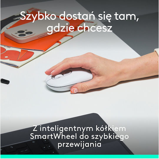 Logitech Pop Icon Combo Wireless Bluetooth Keyboard & Mouse Set English US White
