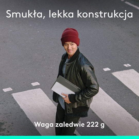 Logitech Keys To Go 2 Ασύρματο Πληκτρολόγιο Αγγλικό US Λευκό