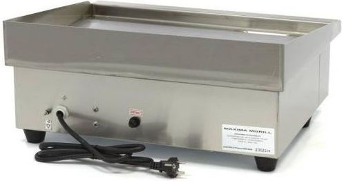 Maxima Gewerbliche Flachgrillplatten Elektrisch 3kW mit glatter & geriffelter Platte
