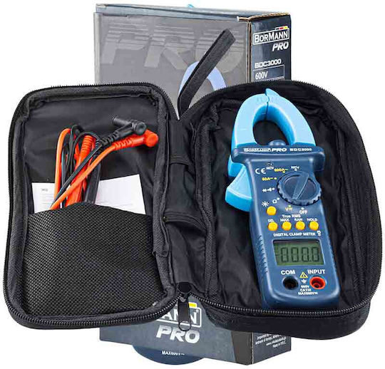 Bormann Pro BDC3000 Clamp Meter Digital 600A AC with Test Leads 028444