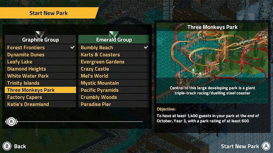 RollerCoaster Tycoon Classic Klassisch Edition Switch-Spiel