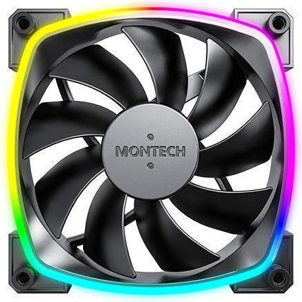 Montech AX120 Case Fan (1600rpm / 59cfm) με ARGB Φωτισμό και Σύνδεση 3-Pin / 4-Pin PWM