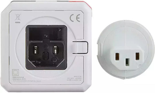 Allocacoc USB-Hub 4 Anschlüsse USB 2.0 mit USB-A Anschluss Weiß