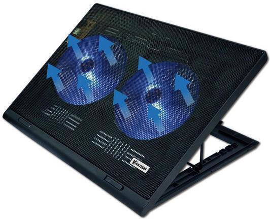 Vakoss Cooling Pad για Laptop έως 17" με 2 Ανεμιστήρες και Φωτισμό (LF-2463UK)