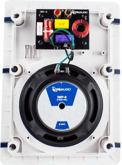 Truaudio Ghost IWP-6 Εντοιχιζόμενο Ηχείο 100W (Τεμάχιο) Μαύρο
