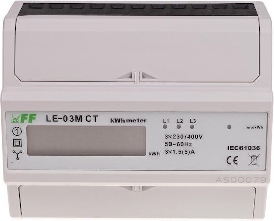 F&F Амперметър За Електрически Табло Дигитален Трифазен Модбус LE-03M-CT