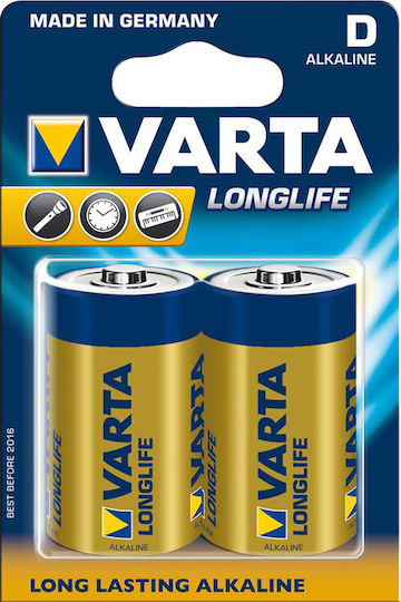 Varta Longlife Αλκαλικές Μπαταρίες D 1.5V 2τμχ