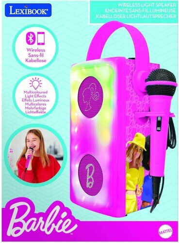 Lexibook Ηχείο Karaoke με Ενσύρματo Μικρόφωνο και Εφέ Φωτισμού BTP185BBZ Πολύχρωμο
