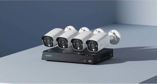 Reolink Система за наблюдение 8 Камери Камери IP 8MP с Записващо устройство NVR & Твърд диск 4TB