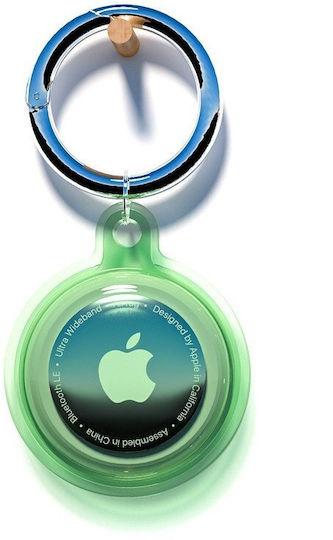 Hurtel Keychain Cazul Keychain pentru AirTag în culoarea Verde